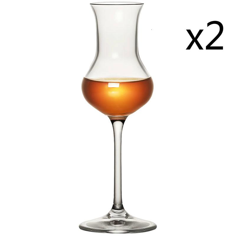 Stile Italiano Bicchiere da Whisky Royal Crystal con Fondo Sottile a Tulipano Copita per Whisky Bicchiere da Nosing Brandy Maggiore Liquore Bicchiere da Degustazione Vino