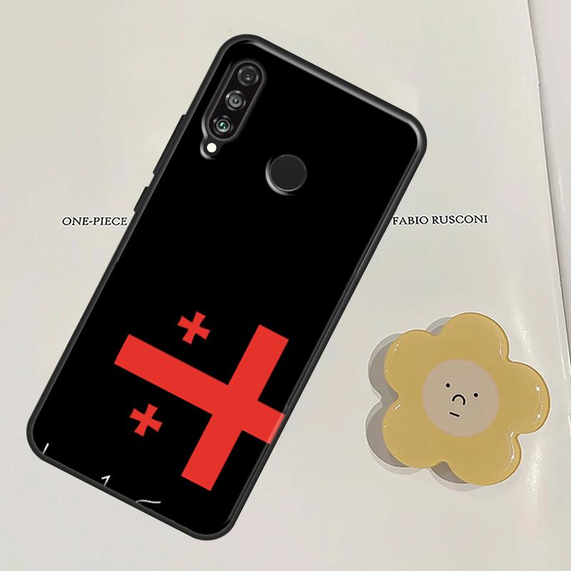 Georgia Flag For Huawei Nova Y91 Y60 Y70 Y90 Y61 3i 7i 8i 11i Nova 11 9 10 SE P20 P40 Lite P30 Pro Case