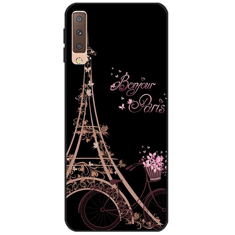 Cases For Samsung Galaxy A7 2018 Cover Silicon Color Phone Case Cover For Samsung A7 2018 A750 A750F 6.0 Inch Protective Shell