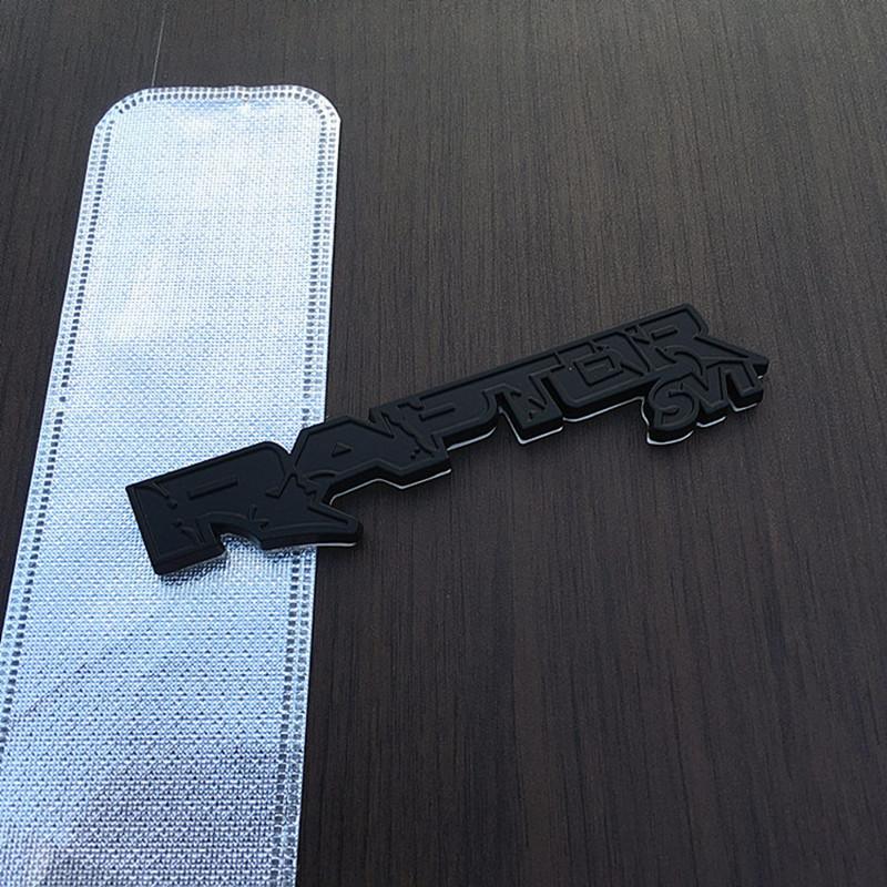 BBBF7 1pcs 3d Metal RAPTOR SV1 Emblem Car Sticker Car Styling For Ford Kuga Raptor SVT F150 F250 F350 F450 F550 F650 Auto Accessories