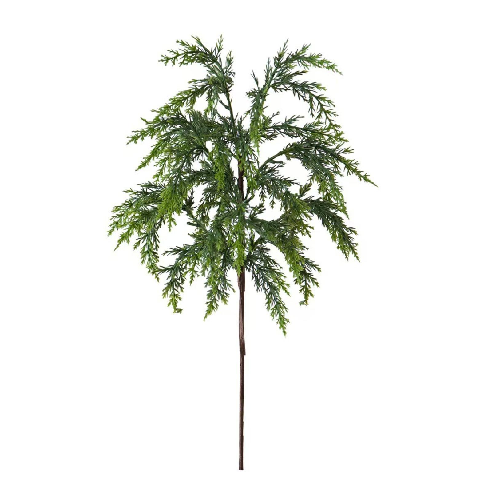 

12 Green Cedar Bundles For Scene Decoration Table Home Decorations Soft Glue One Size