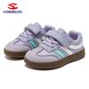 HOBIBEAR Kids Unisex Wide Toe Retro Velcro Casual Running Shoes
