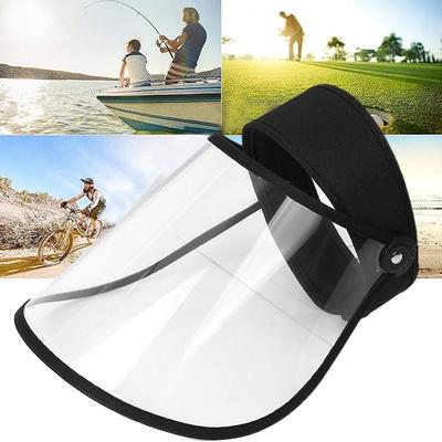 Transparent Face Cover Sun Hat For Cycling Outdoor Sports Adjustable Lens Clear Full Face Shield Visor Mask For Motorcycle Beach
