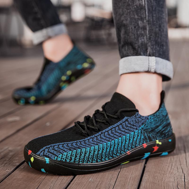 Fashion Wide-Toe Barefoot Shoes for Men Minimalist Breathable Comfortable Trail Walking Shoes Outdoor Zero Drop Casual Men Sneakers