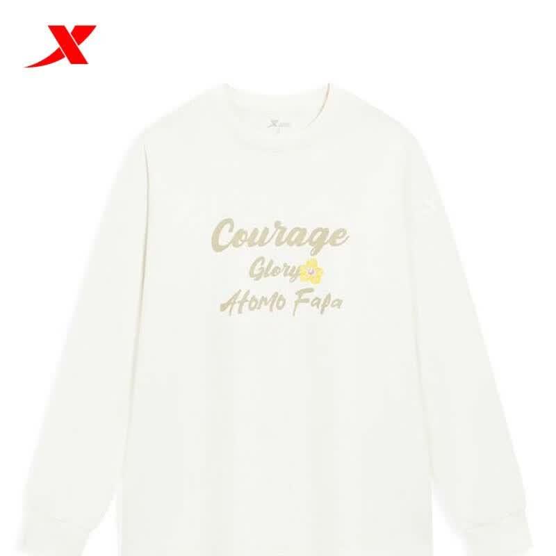 XTEP Women s Round Neck Pullover Sweatshirt L