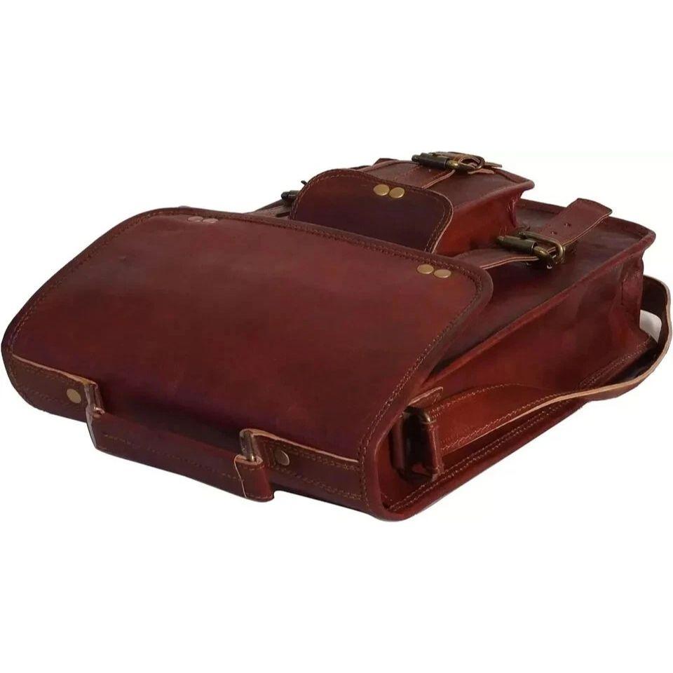 Men's Vintage New Leather Satchel Messenger Shoulder Cross Body Bag