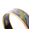 Used HERMES EmailleGM Bangle Gold Plated Cloisonne Gold Multicolor Gold Used Women