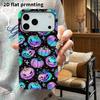 Phone Case: 2D Flat Design Suitable for iPhone 18 17 16 15 14 13 Pro Film Protective Case, Couple Style, Neon Pumpkin, Christmas and Halloween Holiday