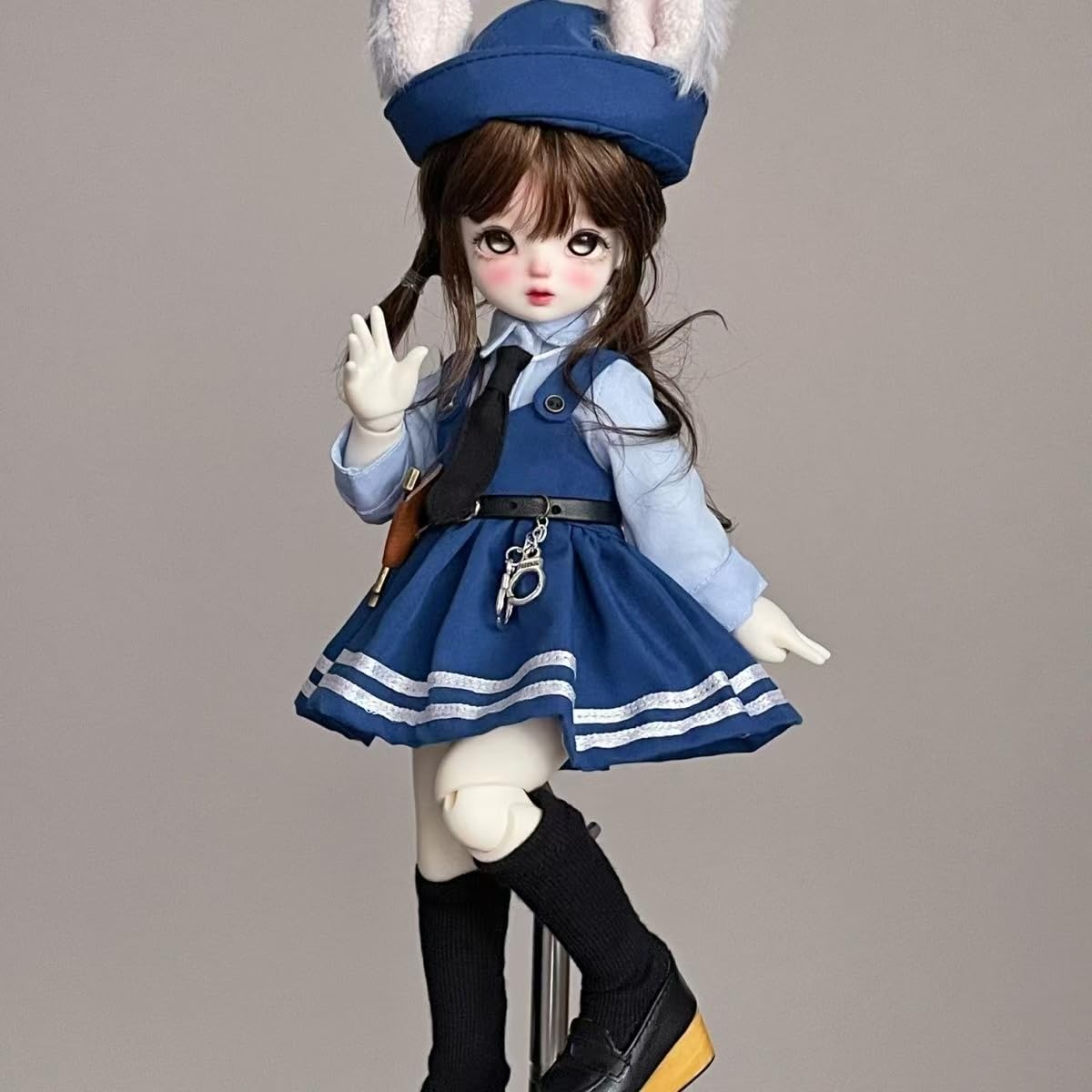 

HAMRETHYPPZ BJD Ball Jointed Doll Doll Doll Maid Ball Jointed Doll Elegant Blue Sailor Dress for BJD Fresh Campus Style Party Classic and Versatile JK синий