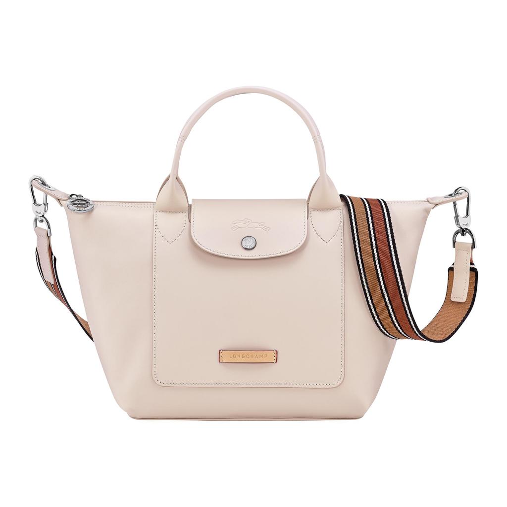 Longchamp Le Pliage Xtra Brand Logo Zipper Closure Large Cowhide Dumpling Bag Shoulder Crossbody Handbag Small Women handbag Beige 1512HFZ555