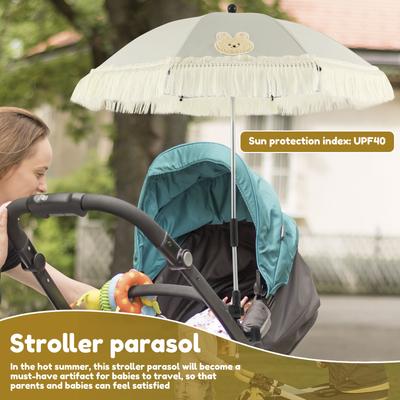 Universal Baby Stroller Umbrella 360 Degrees Adjustable Baby Car Pram Parasol with Clip For Stroller Accessories Sun Visor