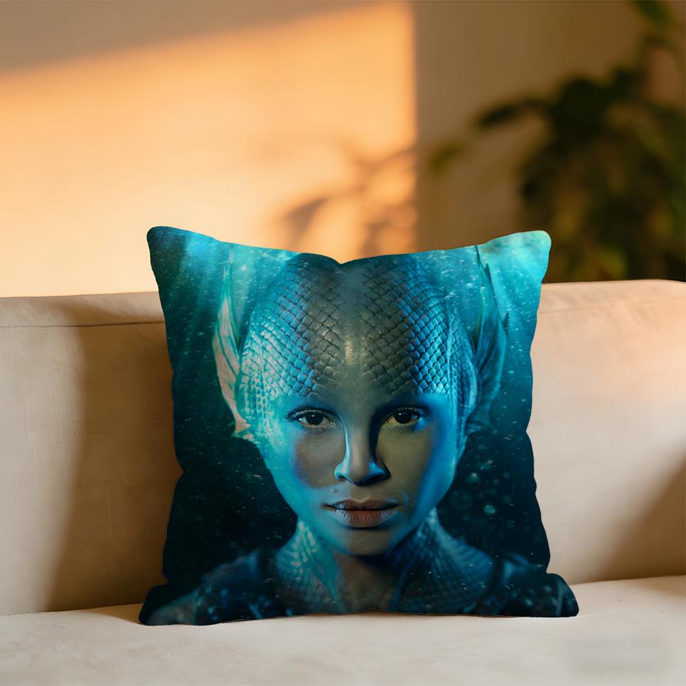 The War Between The Land And The Sea Cushion Cover Cozy Velvet Throw PillowSoft Warm Cushion For Sofa  Bed