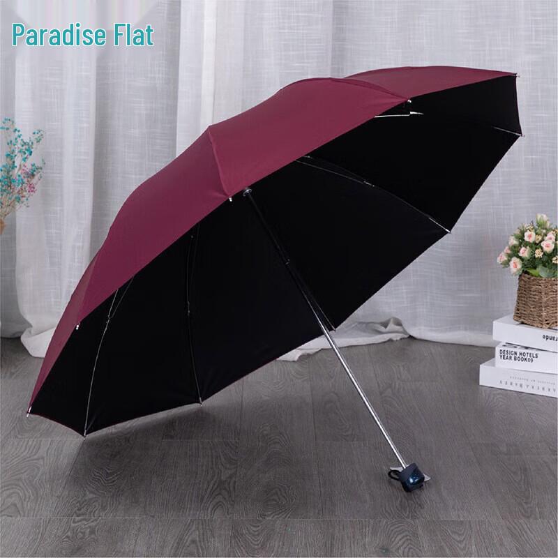 Tian Tang 33188E Large UV Protection Black Coated Umbrella