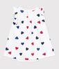 Šaty A0CH1 6 měsíců 67cm [Petit Bateau] Jednodílné Off-white/Multicolor