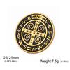 Teamer CSPB Round Badge Pin Brooch Stainless Steel For Women Man Suit Shirt Jewelry Vintage Accessory 2026 New Fashion Gift