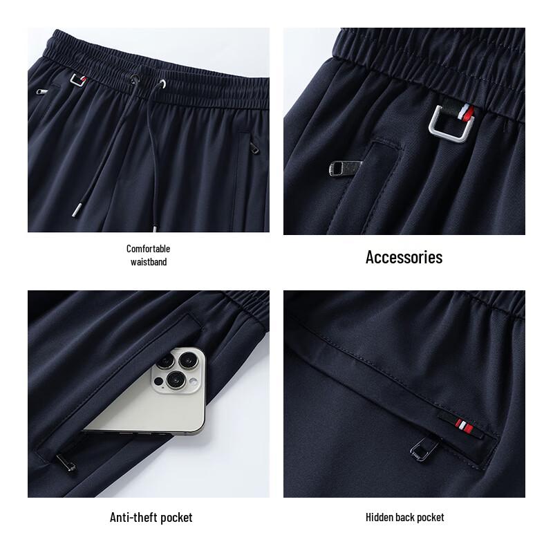 Jeanswest Men's Quick-Dry Straight-Leg Casual Pants