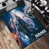 Custom Name Batman's Identity Living Room Non-Slip Area Rug Soft Carpet for Bedroom Kids Playroom Sofa Office Home Decor Doormat
