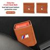 New Alcantara seat belt base cover car sticker For BMW X1 X2 X3 X4 G30 6GT E46 E90 E60 F30 E36 F20 E52.81 E70 E91 E30 E53 F