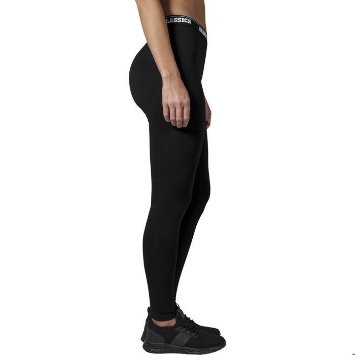 Legging femme - Urban Classic - Ajusté - Noir - 95% Coton - Taille standard