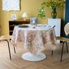 Green Printed Pines Birds Tablecloths Rectangle Cotton Linen Table Cloth Table Cover for Kitchen Dining Tables Picnic Decoration