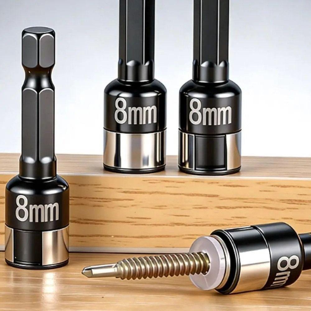 8pcs 8 Pieces Hex Shank Socket 8mm Size Socket Adapter Accessories Nut Screwdriver  Home Maintenance