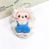 Fluffy Plush Sheep Keychain Soft Curly Fur Adorable Overalls Backpack Pendant Travel Souvenir Gift for Teen Girls