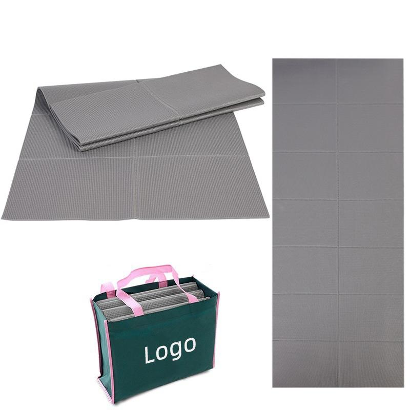 Easy Carry Folding Anti Slip PVC Exercise Travel Fitness Portable Yoga Mat