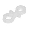 150Pcs S Shaped Hooks Sturdy   Plastic Dual Ends Multipurpose Christmas Light Clips for Party Lights Decoration