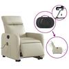 Vidaxl Reclining and Tilting Armchair with Massage, Electric, Cream