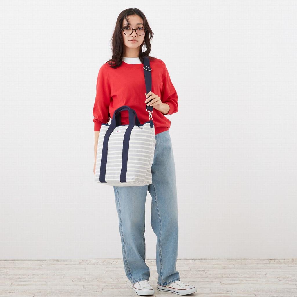 Rootote Cotton Tote Bag with Shoulder Strap, Medium, 2-Way, Yellow