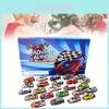 Adventskalender-Spielzeugauto-Set für Kinder mit 24 einzigartigen Sammelmotiven