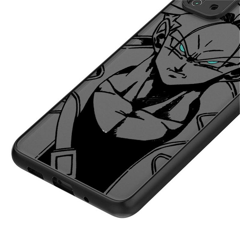 Black Edge Shell Phone Case for Samsung Galaxy S9 S21 S10 S24 S23 Ultra S25 S20 Note 20 10 S21 FE S22 Plus Dragon Ball Torankusu