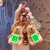 Cartoon Kapibara Mahjong Fa Cai New Keychain Pendant Creative Bag Car Dragon Keychain Pendant