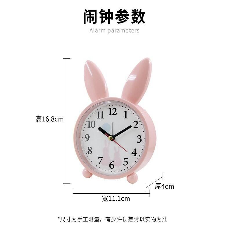 Supply Student Children Cartoon Alarm Clock Simple Fashion Silent Bedside Get Up Learning Clock