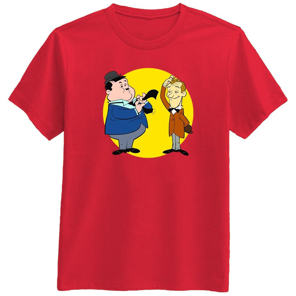 Laurel n Hardy cartoon Movie TV Show Retro Fan Funny Love T Shirt Tee Gift New 3XL