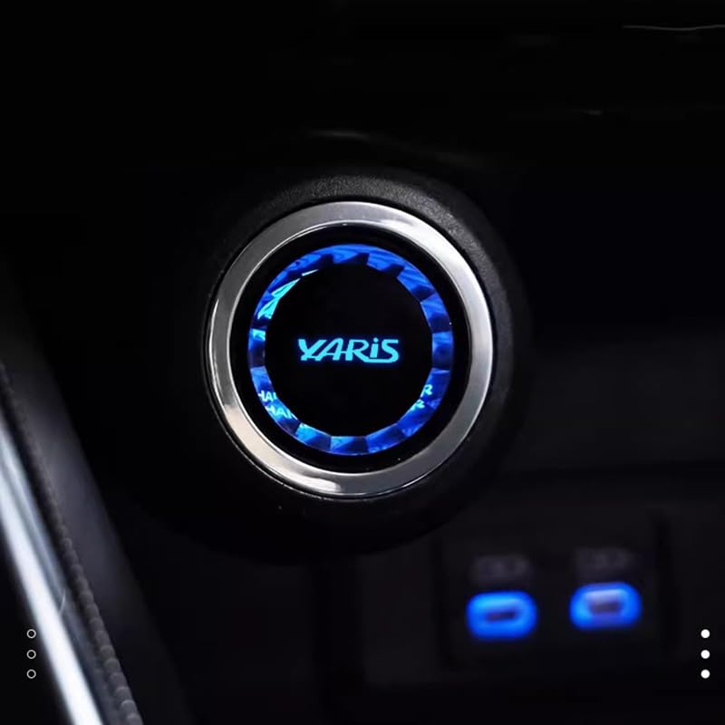 

TANGDUTUTU Toyota Новая модель Yaris Cross Эксклюзивная крышка стартера двигателя 3D Crystal Крышка кнопки стартера Крышка переключателя Стартерное кольцо стартера Scratch