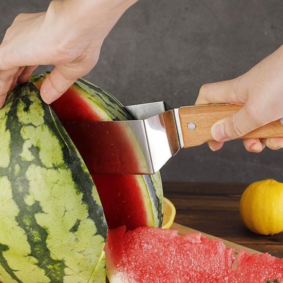 Watermelon Fork Slicer Cutter, 2-in-1 Watermelon Fork Slicer, Triangle Watermelon Cutter, Double-Headed Fruit Forks Slicer for Kitchen Camping Party