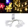 Lights Snowflake Led Battery Xmas Fairy String Light Wedding Party Garden Decor