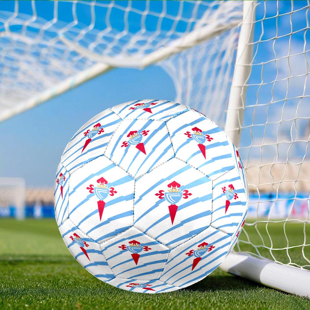 Celta Vigo Crest Design Size 5 Soccer Balls, Anti-Slip, Protective Football, Outdoor Sport, Practice Games, Birthdays Gift Suitable for Fan