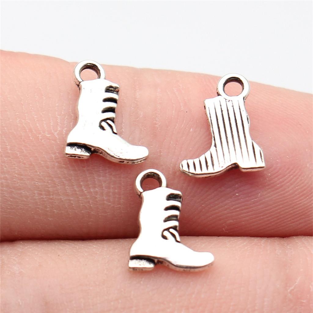 Shoes High Heel Fashion Charm Antique Bronze Zinc Alloy Jewelry Making Supplies for Women Earring Charms Handmade