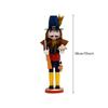 38cm/15 Zoll Festliche Weihnachts-Nussknacker-Ornamente, Holz-Handpuppe Sammlerfigur Ideal für Wohnkultur & Geschenke