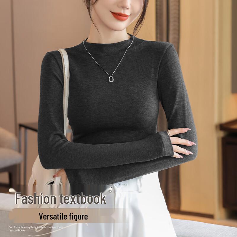 

Women s Slim Fit Solid Long Sleeve Base Layer Top One Size