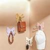 4PCS Butterfly Rotating Adhesive Hook, with 3 Swivel No Drill Wall Hook, Space Saving Adhesive Hook for Bathroom Kitchen Bedroom