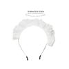 Women Pleated Lace Headbands Cosplay Maid Hairband Carnivals Halloween Headbands