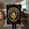 Bold MCFC Decals Blanket, High Quality Comfortable for All Seasons, Home Decor, Warmth and Comfort