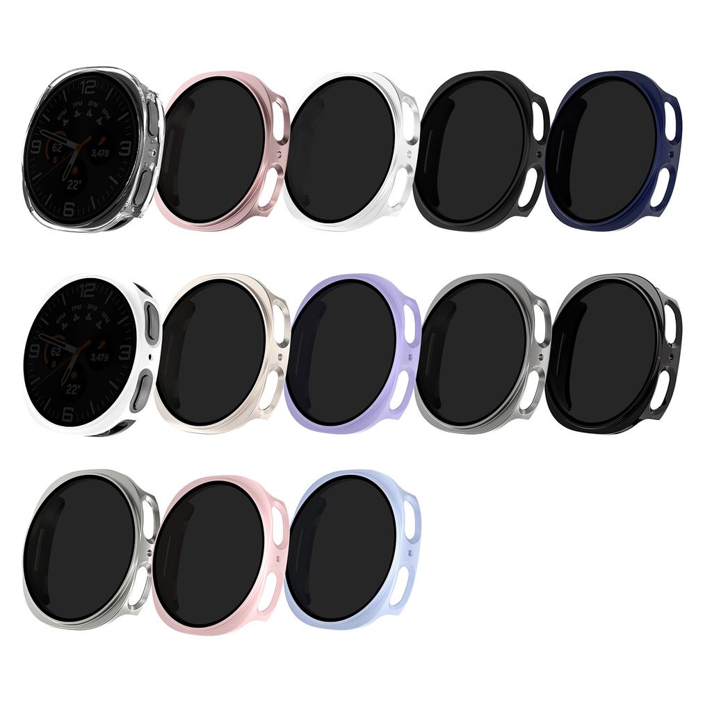 For Samsung Galaxy Watch8 Classic 46mm PC Watch Case with Anti-Spy Screen Protector
