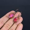 Ammolite Earrings Gemstone Jewelry, Copper Electroformed Handmade Earrings, Latest Design Jewelry