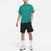 Nike T Shirts Men's Green Crew Neck Moderate Straight Fit DA0321-340