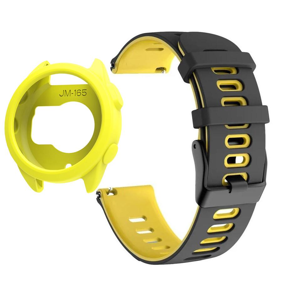 Silikonowe Etui+Pasek Do Garmin Forerunner 165 Miękki Sportowy Pasek do Zegarka Opaska na Nadgarstek Do Garmin Forerunner 165 Pokrowiec Ochronny