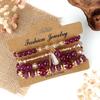 Bohemian bracelet creative tassel multi-layer beaded bracelet